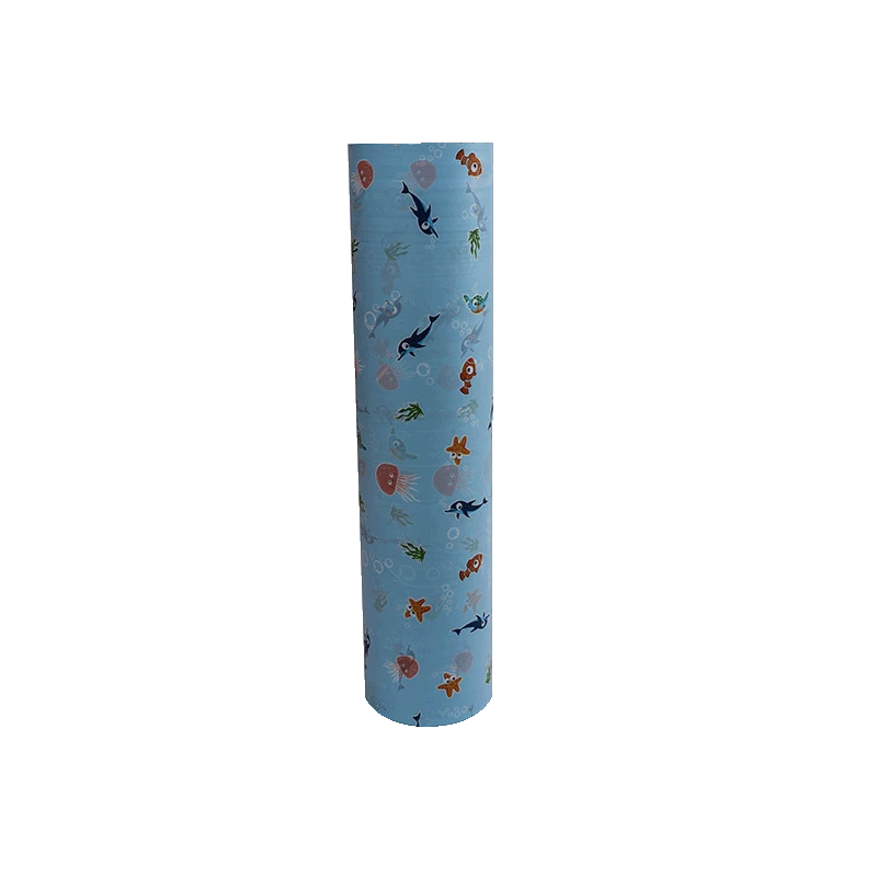 Waterborne ink printed PE film